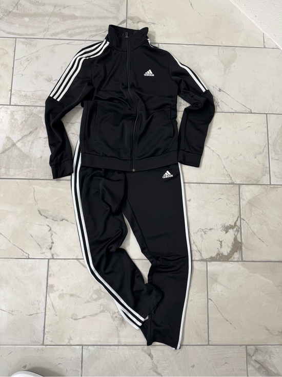 adidas Jackets & Blazers - Adidas Women Black Athletic Zip Jacket and Jogger Pants Size S